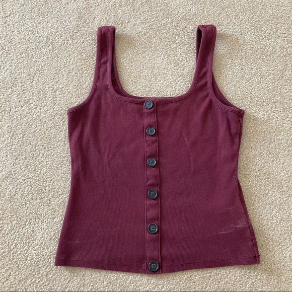 Abercrombie & Fitch Tops - Abercrombie & Fitch Basic Tank Top with Buttons